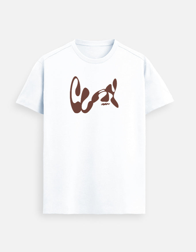 “Clay Unisex Premium Supima FeatherLite T-Shirt in Mud Color on White – 160 GSM Supima Cotton Christian tee inspired by Isaiah 64:8, soft and breathable, made & packed in India by StyleYourFaith.”