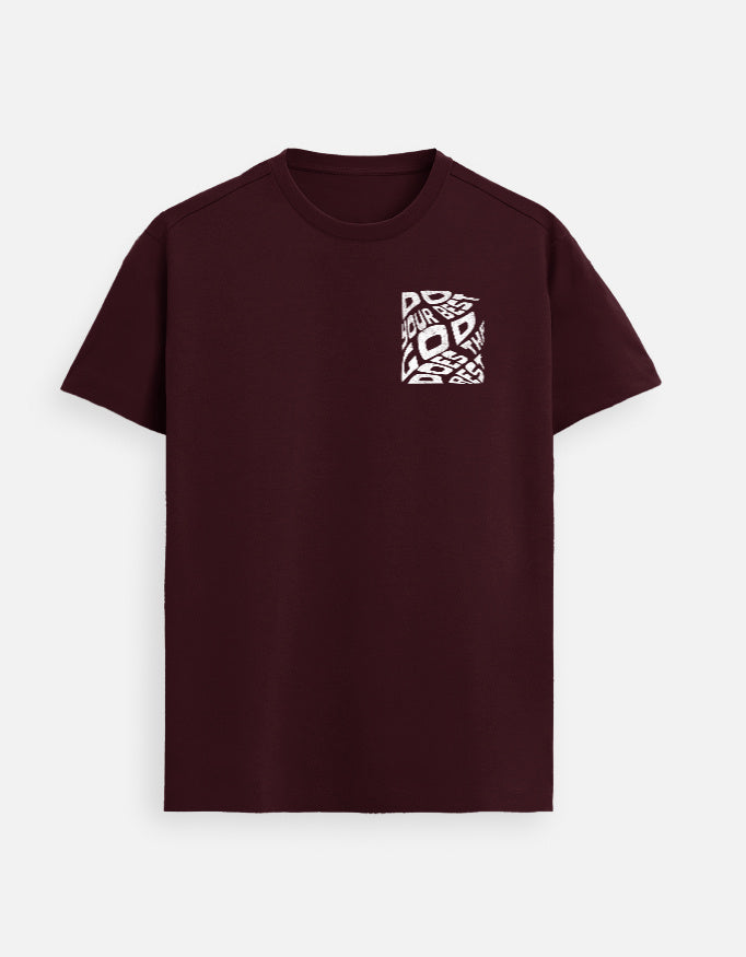 “Do Your Best GOD Does The Rest Unisex FeatherLite T-Shirt in Maroon – 160 GSM Supima Cotton, soft, breathable Christian tee for men and women, made & packed in India by StyleYourFaith.”