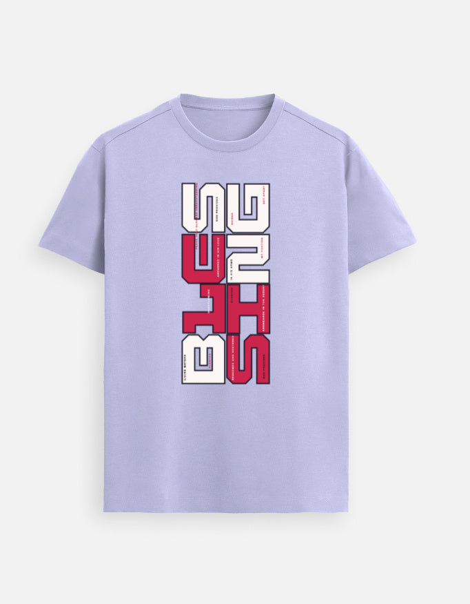 “Blessing Unisex FeatherLite T-Shirt in Lavender – 160 GSM Supima Cotton, soft, breathable, and comfortable Christian tee for men and women, made & packed in India by StyleYourFaith.”